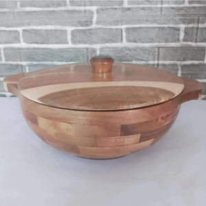 <span class=keywords><strong>Legno</strong></span> di Acacia lucidato grande ciotola di <span class=keywords><strong>legno</strong></span> <span class=keywords><strong>per</strong></span> il cibo farina fermentata di frutta eco-caratteristica del partito - Product Image 6