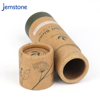 Fournisseurs OEM ODM Biodégradable De Luxe Taille Personnalisée Vide Push Up Baume À Lèvres Déodorant Stick Tube De Papier