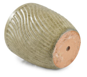 Pot en céramique pour chemin de jardin - Grand pot rond de style américain respirant à poser au sol - Product Image 3