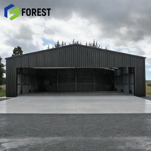 โรงเก็บเครื่องบินโครงสร้างเหล็กขนาดใหญ่ ดีไซน์ทันสมัย แข็งแรงทนทาน อายุการใช้งานยาวนาน สำหรับเครื่องบินขนาดเล็ก พร้อมบริการออกแบบ - Product Image 1