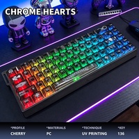 [PC for Transparent Keycaps] Cross-border Bestsellerfully Translucent Mechanical Keyboard Keycaps Made China Blister