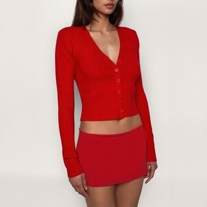 Manufacturer Custom Fashion <strong>Cropped</strong> Wool Blended Ribbed Knit Ladies <strong>Cardigan</strong> Dresses Set <strong>for</strong> <strong>Women</strong> - Product Image 3