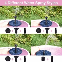 Mini pompe solaire de fontaine de bain d'oiseau avec 6 buses pompe à eau solaire pour étangs de jardin piscine aquarium extérieur et aquarium