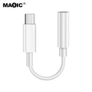 Professional Supply USB Type C to 3.5mm Headphone Jack Adapter with Digital Audio Cable for Samsung Xiaomi and Huawei