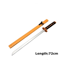 Épée en bois de 72cm pour enfants, jouets d'entraînement, Cosplay Katana, vacances, cadeaux bon marché