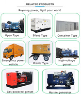 Groupe électrogène diesel Weichai 200 kW 250 kVA super silencieux de type ouvert avec démarrage automatique ATS refroidi par eau |   Générateur diesel à vendre