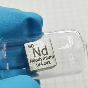 קוביית מתכת neodymium, לדוגמה אלמנט neodymium, קליפת 10mm קוביית 99.9% neodymium טהור - Product Image 4