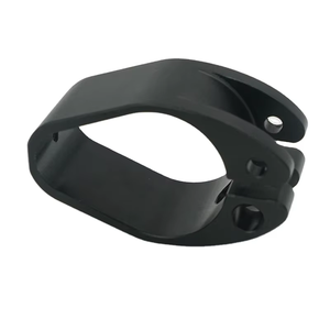 Abrazadera de Montaje de Aluminio Anodizado Negro Mecanizada por CNC Personalizada, Fresado de 5 Ejes, Componente de Repuesto para Motocicleta Personalizado - Product Image 1
