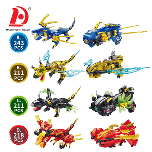 Juego de Construcción 2 en 1 Transformable en Pistola, 243 Piezas, Bloques de Construcción DIY de Dinosaurio y Dragón, Juguete Creativo de Deformación para Niños - Product Image 2