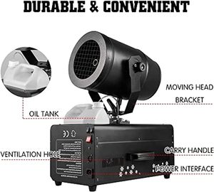 Machine à neige 2000W, machine à neige de scène avec télécommande, effet de flocons de neige oscillants, effet de tempête de neige pour Noël, mariage - Product Image 2