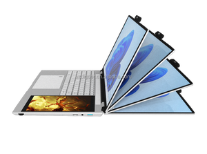 15.6インチデュアルスクリーンIntel N100 CPUラップトップ16GB RAM 512GB SSD OEM ODMビジネスコンピュータ - Product Image 4
