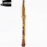 2025 Jingying Music Wood Wind Instrument,Wholesale Imported Siamese Rosewood Body Brass Plated Button High-end Professional Oboe