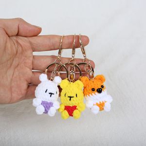 Conception faite à la main tricoté Amigurumi Crochet Capybara pédant poupée mignon crocheté animaux mignon dessin animé Animal poupée pendentif - Product Image 3