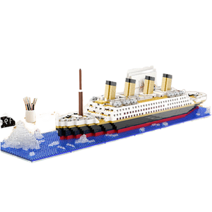 Unisex Titanic <span class=keywords><strong>Micro</strong></span> khối thiết lập phổ biến DIY Nhựa xây dựng khối cho trẻ em sáng tạo hiện đại Xây dựng đồ chơi trong thuyền chủ đề pcs - Product Image 5