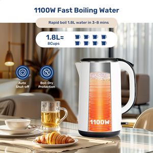 Best Seller Elegant Top Quality Personalized Hotel Guest <b>Room</b> Automatic Shut Off 1.8L Stainless Steel Electric Kettle for Hotel - Product Image 3