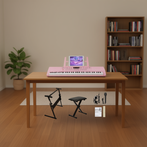 Orgue électronique GEP-110, clavier lumineux 61 touches avec haut-parleurs intégrés et écran LED pour la pratique et l'apprentissage de la musique - Product Image 2