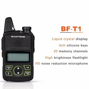 Мини рация Baofeng BF-T1 детей Woki Toki USB зарядное устройство для детей домофон <span class=keywords><strong>HF</strong></span> трансивер портативный CB Ham Radio UHF передатчик - Product Image 5