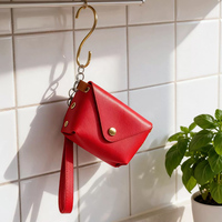 Nouveau porte-clés mini sac en cuir PU tendance, porte-monnaie personnalisé, accessoires promotionnels durables et écologiques imprimés en sérigraphie