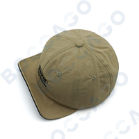 Casquette de baseball souple non structurée en nylon à séchage rapide avec logo brodé pour homme, idéale pour les sports de plein air, ajustable