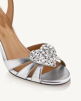 Escarpins d'Été de Luxe 2026 pour Femmes en Cuir Véritable Argenté, Personnalisables, à Bout Pointu, Antidérapants, Design Slingback Fujian à Enfiler