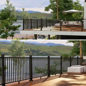 Barandilla BH Moderna G2 de Aluminio Resistente, Barandilla Recta para Terraza, Kit de Barandilla para Porche, Soporta hasta 800 Libras, Garantía de por Vida - Product Image 5