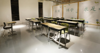 Ensemble bureau et chaise ergonomiques réglables pour étudiants, mobilier de classe en bois pour projets scolaires