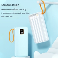 Usine en gros nouveau modèle 22.5W charge super rapide avec câble intégré PD20W batterie externe portable 30000mah pour téléphone portable
