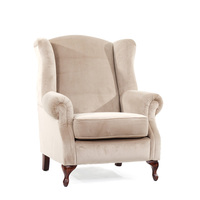 Fauteuil Chesterfield de luxe, moderne, en tissu, rembourré, une place, avec rembourrage en éponge, pieds en métal, meubles de salon