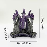 Décoration de robinet de bureau à domicile en résine peinte à la main avec base de boule de cristal en forme de tête de dragon créative