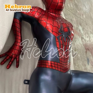 Statua Personalizzata in Fibra di Vetro di Spider-Man, <span class=keywords><strong>Personaggi</strong></span> dei Film Marvel, Statua di Spiderman a Grandezza Naturale 1:1, Statua di Spiderman in Resina - Product Image 3