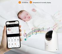 Caméra de sécurité WiFi PTZ intérieure SIXWGH 4MP, caméra IP, vision nocturne, audio bidirectionnel, caméra CCTV réseau, visualisation à distance sur le cloud pour la maison