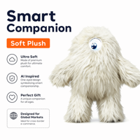 Peluche musicale intelligente Monstre Compagnon Électrique, Cadeau pour Enfants, Certifiée CE CPC, Taille Personnalisée, Décoration de Chevet Gothique à Poils Longs, Vente Directe Usine