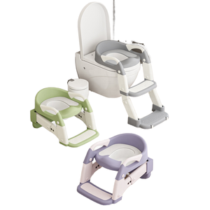Toilette pour enfants support pliant escalier tabouret anneau d'escalier en plastique pour garçons et filles bébé toilette fronde - Product Image 2