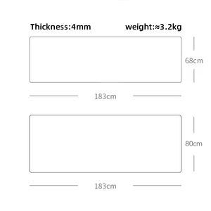 Tapete de Yoga Antideslizante con Estampado Colorido, para Ejercicio y Fitness, con Bolsa de Transporte, Colección de Tapetes de Yoga para Viaje, Accesorios de Pilates - Product Image 6