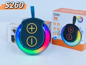 Meilleure vente S260 Bt Music Active Wireless Party Mini Round Shape Portable Gaming Bt Sound Equipment Speaker <span class=keywords><strong>Sexy</strong></span> Bass Aux - Product Image 6
