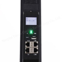 PDU Inteligente Yosun 1.5U IEC C13 C19 con Monitoreo Inteligente 485 para Sala de Computadoras IDC