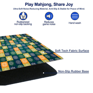 <span class=keywords><strong>Tapis</strong></span> <span class=keywords><strong>de</strong></span> Mahjong en tissu caoutchouté antidérapant, adapté au Mahjong, au poker et aux <span class=keywords><strong>jeux</strong></span> <span class=keywords><strong>de</strong></span> société - Product Image 5