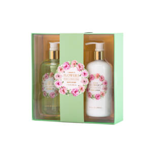 285ml <span class=keywords><strong>Coffret</strong></span> cadeau de <span class=keywords><strong>bain</strong></span> spa pour femmes Nouveau gel <span class=keywords><strong>douche</strong></span> et lotion pour le corps au design floral pour la fête des mères - Product Image 3