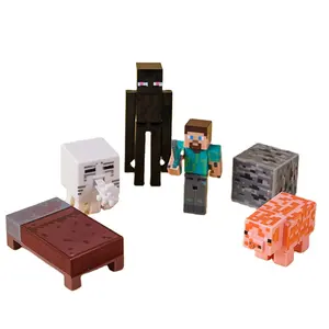 Juego Maincrafts figura bloque niños rompecabezas educativo montaje Mini juguetes innovador regalo de cumpleaños para niños y niñas juegos de Juguetes