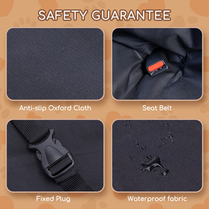 Nobleza universale antiscivolo impermeabile coprisedile per cani gatti rivestimento protettore in poliestere di cotone Oxford per auto - Product Image 4