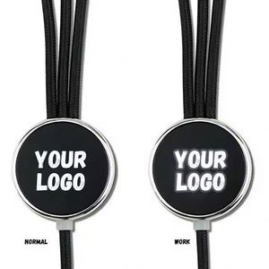 Universal Custom Glow Multi Phone Charger Fast Charging Nylon <b>Usb</b> <b>3</b> 5 in 1 Led Light up Logo <b>Cable</b> for Promo Business Gift - Product Image 3