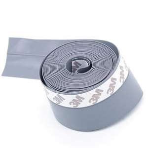 Bande d'étanchéité en silicone pour bas de porte coulissante en verre ou en bois, isolation phonique, étanche et anti-poussière - Product Image 5