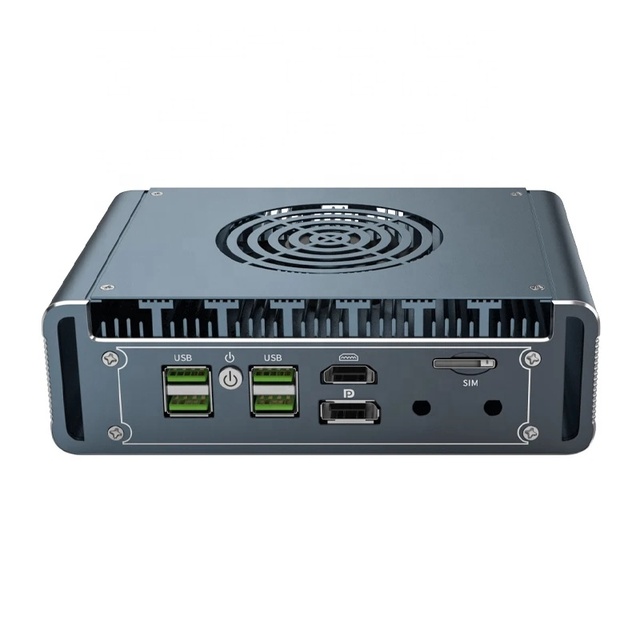 12th Gen I5 1235U I7 1265U Fanless Soft Router Mini PC 4x 2.5G LAN Firewall Mini PC Computer HD DP Win 11 Mini Industrial Host