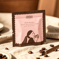 Sacs d'emballage personnalisés imprimés numériquement pour grains de café, sachets refermables en aluminium à fermeture éclair pour thé, noix, bonbons et snacks