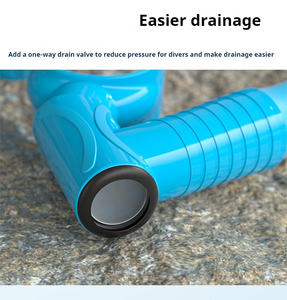 L'Europe et les États-Unis Offres Spéciales un <span class=keywords><strong>tuba</strong></span> en silicone de plongée semi-sec personnalisé pour la natation et la plongée - Product Image 5