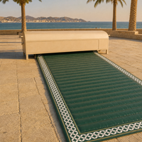 Tapis de prière autoportant grande capacité, facile à nettoyer, imperméable, gonflable, séchage rapide, enroulable et à déploiement rapide pour l'extérieur