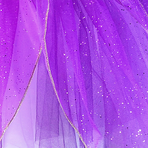 Rok Tutu Tulle Sayap Kupu-Kupu Berkilau 100% Poliester Kostum Peri Anak untuk Pertunjukan Panggung Pesta Berdandan - Product Image 5