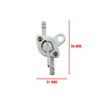 Moto Quad Lawnmover Essence Robinet de Carburant Anti-âge Anti-corrosif Anti-Fuite Caoutchouc Argent