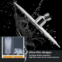 Ensemble de douche électrique portable pour bain de pluie Ensemble de douche à effet pluie nordique moderne avec cascade