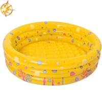 Piscine gonflable pour bébés Waterhan Mini Cartoon à trois anneaux, en plastique, pour l'extérieur, capacité 100-500 kg, moins de 5 passagers, usage commercial